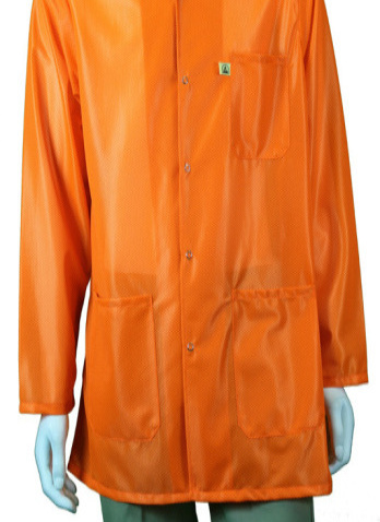 orange jacket on mannequin